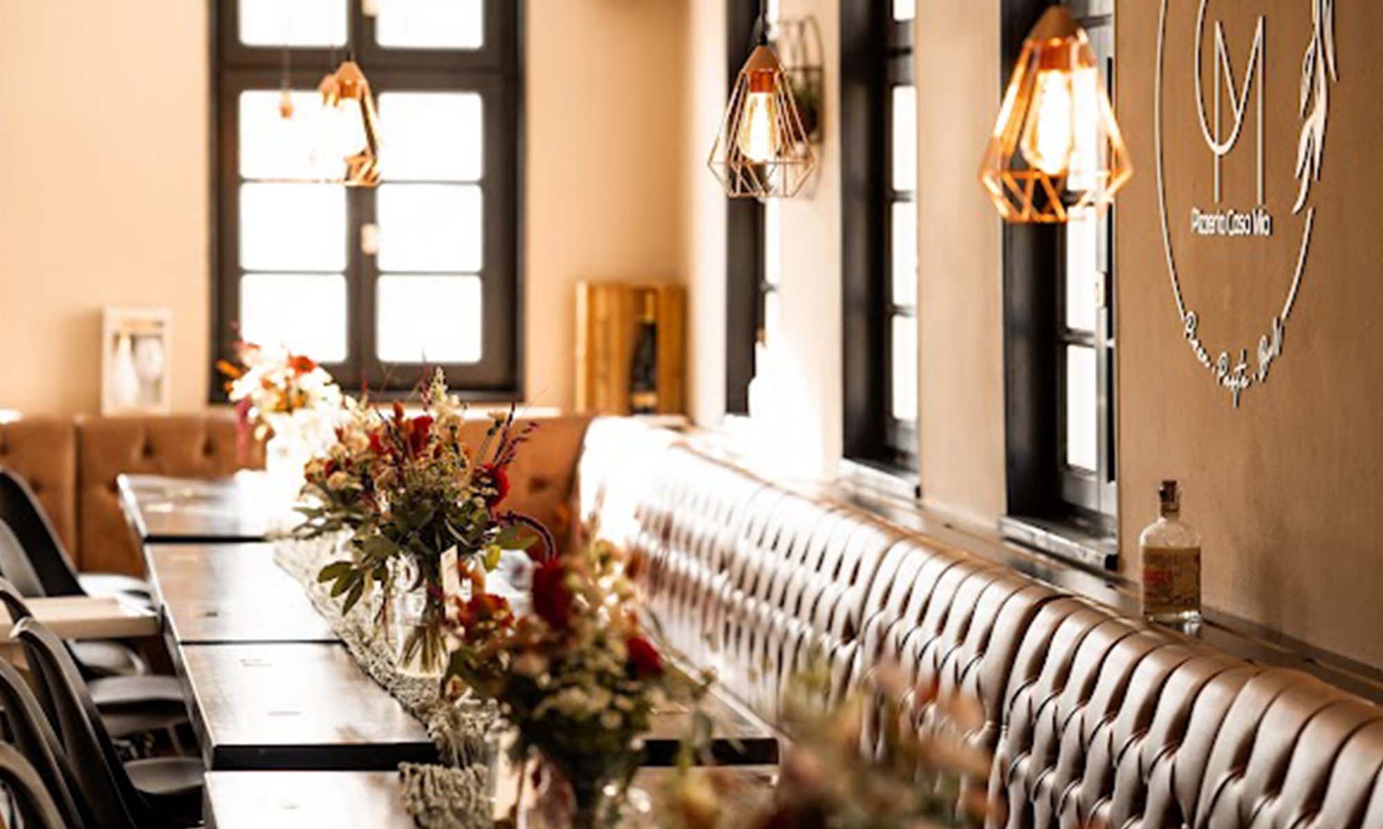 Pizzeria Casa Mia Boeblingen Blumen Sitzplatz